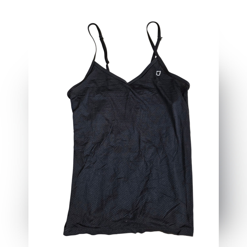 Lorna Jane Black Mesh Camisole Size S EUC